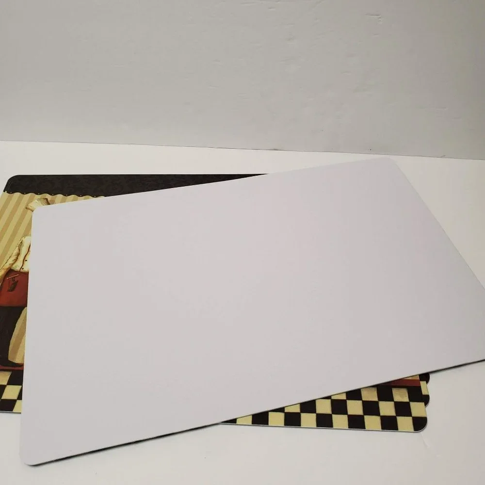 Fat Chef Placemats, Set of 4, Bistro Cook Mediterranean, Foam-backed Vinyl NWT